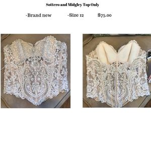 NEW WITH TAGS! TOP BY SOTTERO AND MIDGLEY!